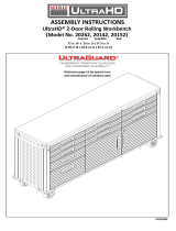 Seville Classics UltraHD 2-Door Rolling Workbench Assembly Instructions