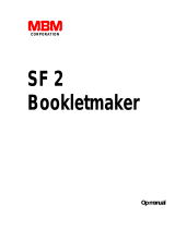 MBM SF 2 User manual