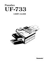 Panasonic uf 733 Owner's manual