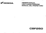 Honda CBF 250 Owner's manual