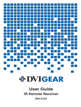 DVIGear Switcher IR Remote Receiver User manual