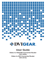 DVIGear Video to DVI Converter/Scaler User manual