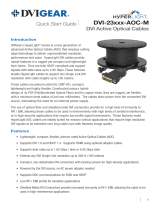 DVIGear DVI Active Optical Cables DVI-23xxx-AOC-M Series Quick start guide