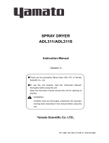 Yamato Scientific ADL311/311S Operating instructions