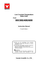 Yamato Scientific BB300/400/600 Operating instructions