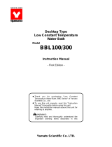 Yamato Scientific BBL100/300 Operating instructions