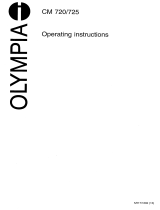 Olympia CM 725 Owner's manual