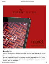 ENERGY SISTEM Max 3 Owner's manual