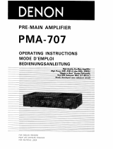 Denon PMA-707 Owner's manual