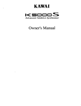Kawai K5000S Owner's manual