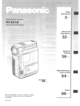 Panasonic NVEX1B Owner's manual