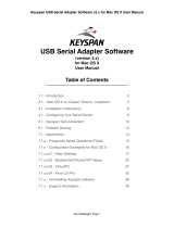 Keyspan USB Serial Adapter version 2.0 User manual