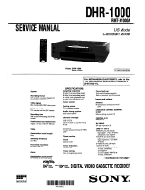 Sony DHR-1000 User manual