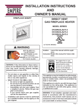 Empire Comfort Systems DV25IN33LP-3 Installation Instructions And Owner's Manual