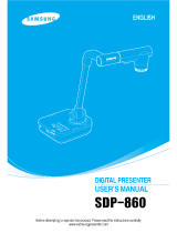 Samsung SDP-860 User manual