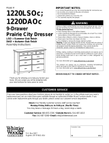 Whittier Wood 1220DAOc Assembly Instructions Manual