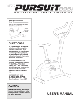 Weslo WLEX23280 User manual