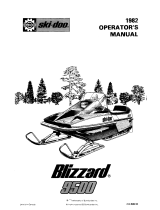 Ski-Doo 1982 Blizzard 9500 User manual
