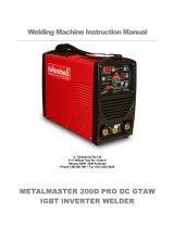 Tokentools Metalmaster 200d Pro DC GTAW User manual