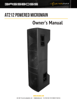 BassBoss AT212 Powered MicroMain Owner's manual
