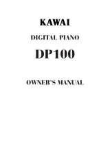 Kawai DP100 Owner's manual