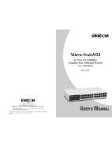 UNICOM Micro-Switch/24 FEP-32024T User manual