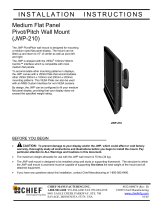 Chief JWP-210 Installation Instructions Manual