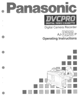 Panasonic AJD200P - DVC PRO Operating Instructions Manual