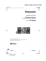 Panasonic SC-AKX18 Operating Instructions Manual