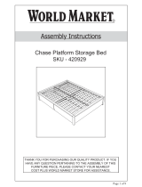 World Market Chase Platform Storage Bed Assembly Instructions Manual