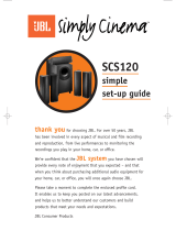 JBL Simply Cinema SCS120 Setup Manual