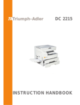 Triumph Adler DC 2215 Instruction Handbook Manual