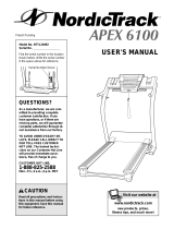 NordicTrack APEX6100 NTTL24992 User manual