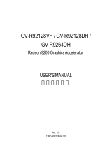 Gigabyte GV-R92128DH User manual