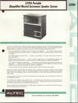 Altec 1219A SPEAKER SYSTEM User manual