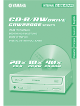 Yamaha CD Recordable/Rewritable Drive CRW2200 Owner's manual