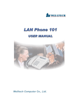 WELLTECH LAN PHONE 101 User manual