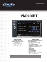 Jensen VM9726BT Installation guide