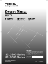 Toshiba 39L3300 Series Owner's manual