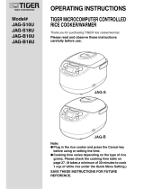 Tiger JAGS18U Operating Instructions Manual