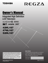 Toshiba 47HL167 - 47" LCD TV Owner's manual
