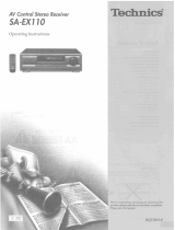 Technics SAEX110 - RECEIVER Operating Instructions Manual