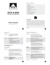 XTZ A-800 User manual