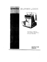 White Super Lock 734 User manual