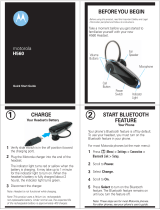 Motorola H560 - Headset - Over-the-ear Quick start guide