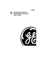 GE CITIZENS BAND TRANSCEIVER 3-5980 User manual