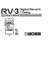 Boss RV-3 Owner's manual