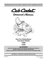 Cub Cadet i1050 User manual