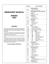 Isuzu 1999 RODEO Workshop Manual