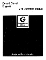 Detroit Diesel V 71 Series User manual